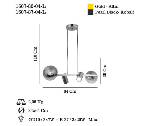 Valaisimet Zerde - 80-04-L