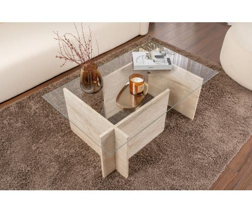 Sohvapöytä Vetrino - Travertiini