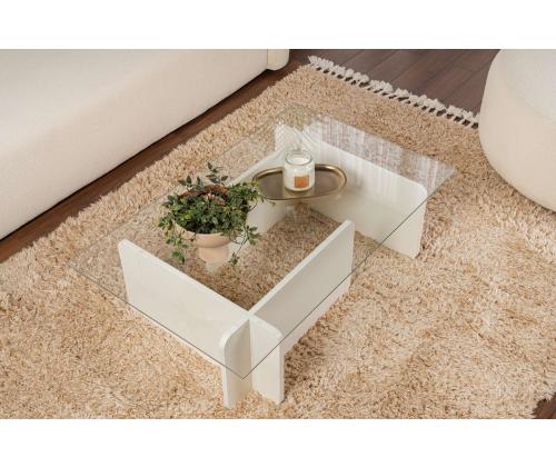 Sohvapöytä Flavio - Puinen valkoinen