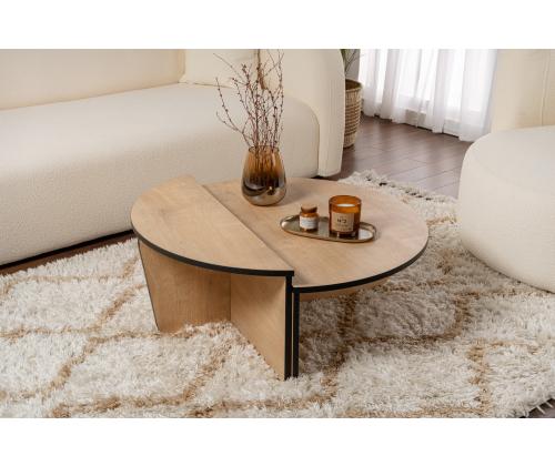 Sohvapöytä Orion - Honey Oak, Musta