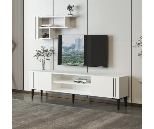 TV laud Snow Set - Valkoinen