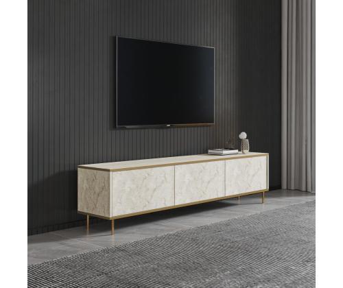 TV-pöytä Imaj - Travertiini, Kultainen