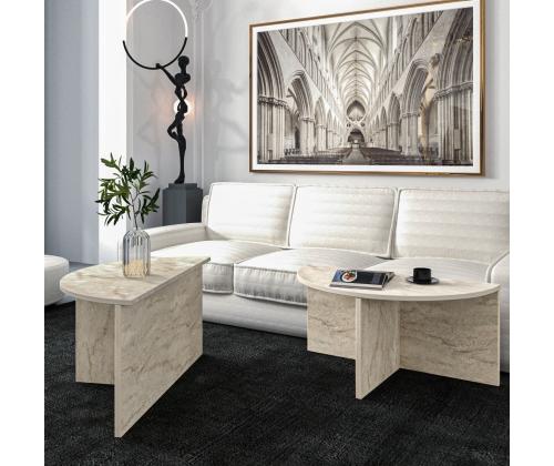 Sohvapöytä Dolunay - Travertiini