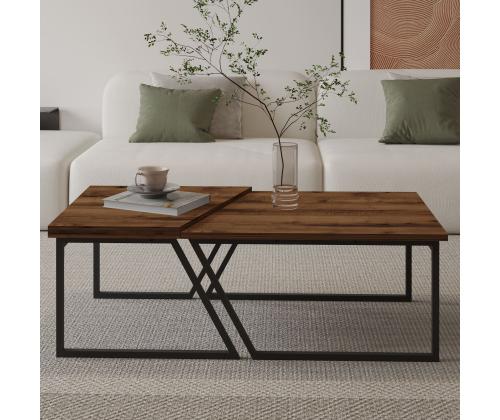 Sohvapöytä Verona P0024623 - Rustiikkinen pähkinäpuu