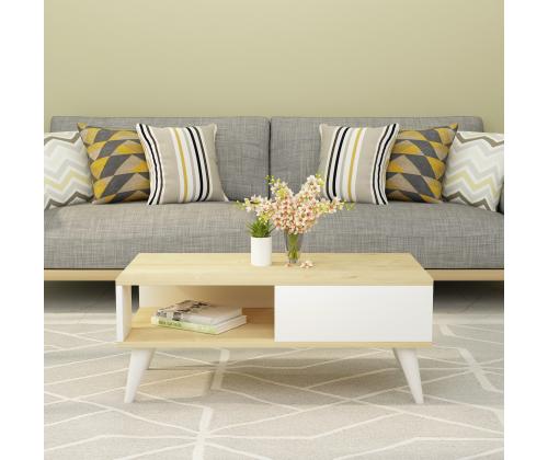 Sohvapöytä Seul - Sapphire, Valkoinen