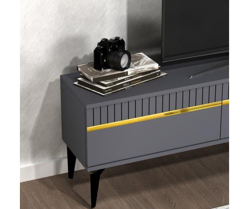 TV laud Defne - Antrasiitti, kultainen