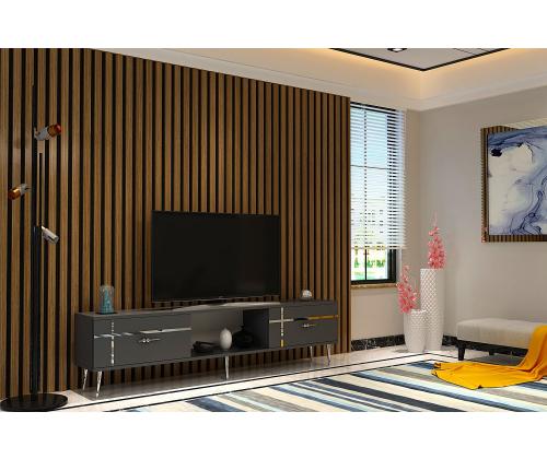 TV laud Line - Antrasiitti, hopea