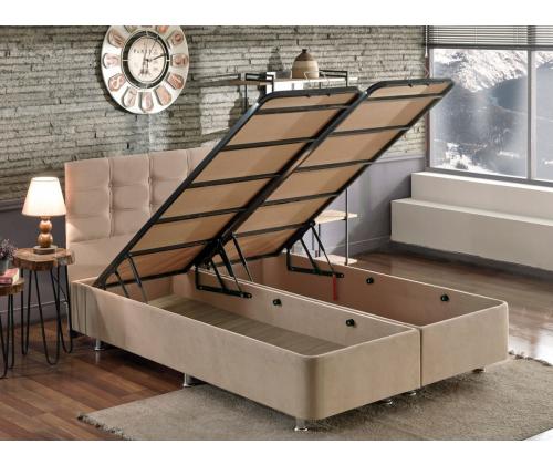 Ela Double - vaaleanruskea (180 x 200)