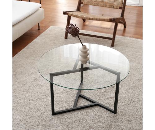 Sohvapöytä Trio sehpa / şeffaf temperli cam S402