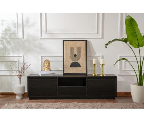 TV-pöytä Vanguard - Puu Musta