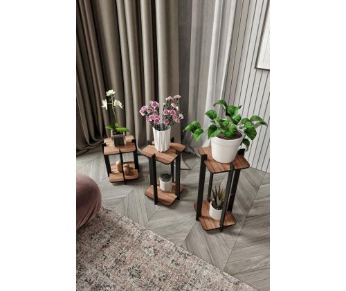 Flower Desk Square - Pähkinäpuu