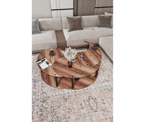 Sohvapöytä Yin Yang 3 70 - Pähkinäpuu