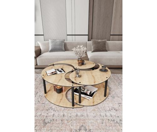 Sohvapöytä Yin Yang 3 70 - Tammi