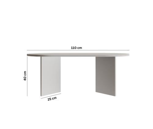 Sohvapöytä Leo Large - Valkoinen