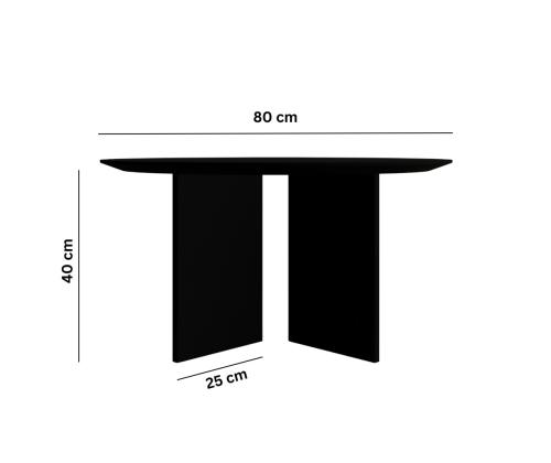 Sohvapöytä Leo 42 - Musta