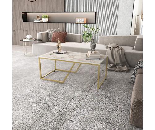 Sohvapöytä Wendy - Valkoinen, kultainen