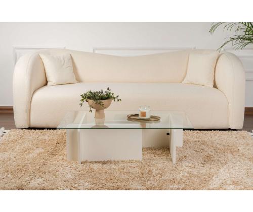 Sohvapöytä Flavio - Puinen valkoinen