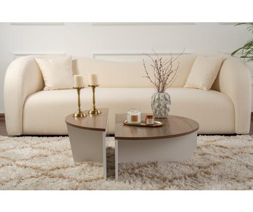 Sohvapöytä Orion - Venezia pähkinäpuu, valkoinen