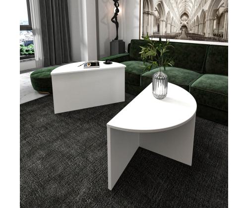 Sohvapöytä Dolunay - Valkoinen