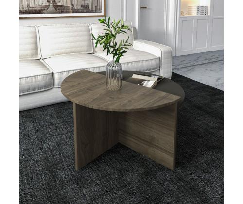 Sohvapöytä Dolunay - Pähkinä, Antrasiitti