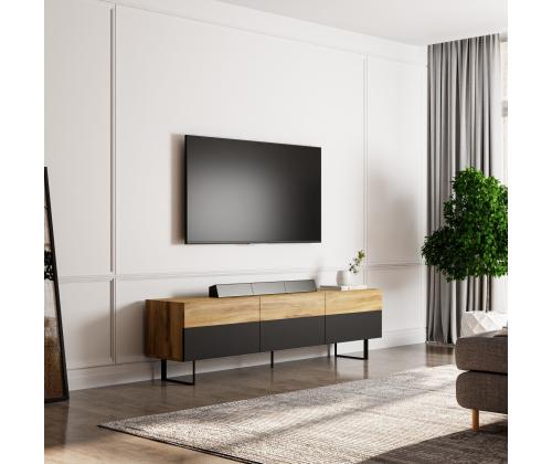 TV-kyltti - Musta, tammi