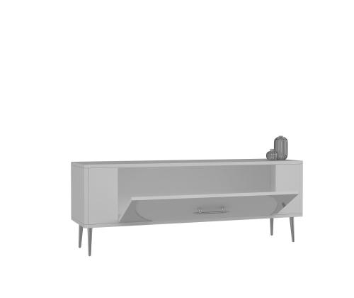 TV laud Retrop2 - Valkoinen, hopea