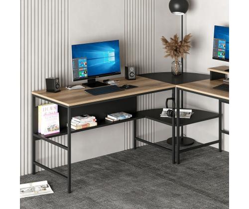 Työpöytä Greta L Matt - Musta