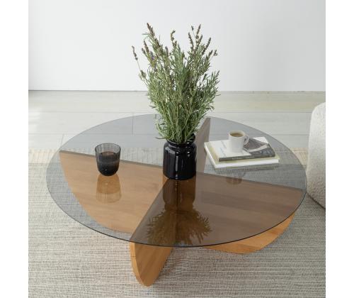 Sohvapöytä Lily Wood - Fume, Tammi