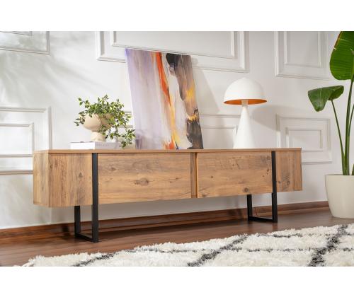 TV laud Serenity - Atlantin mänty, musta