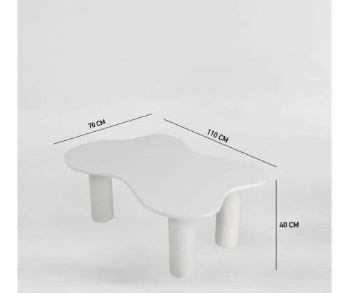 Sohvapöytä Bloom - Valkoinen