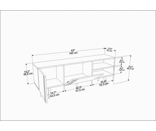 TV-pöytä Ronas - Pähkinä