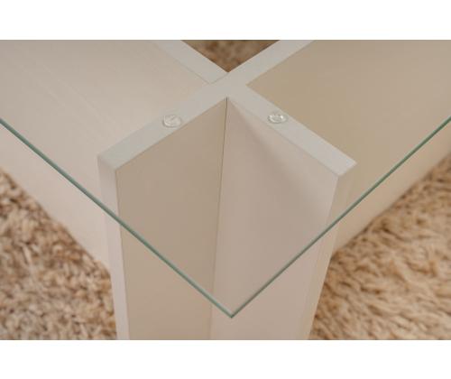 Sohvapöytä Vetrino - Puinen valkoinen