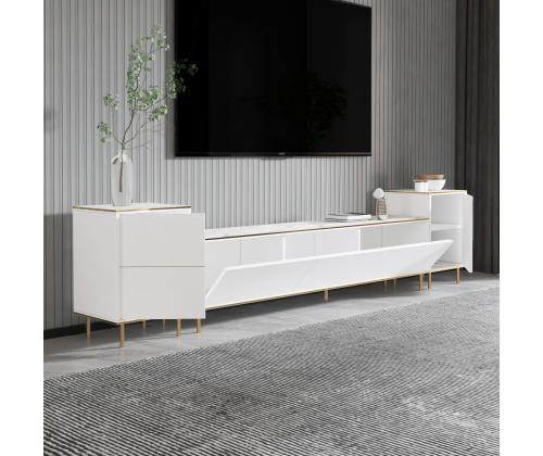 TV-pöytä Imaj - Marmori, Valkoinen