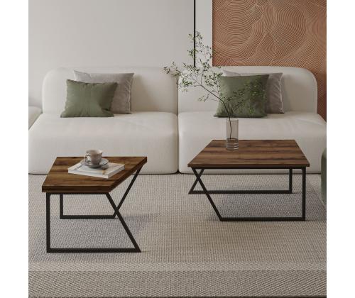 Sohvapöytä Verona P0024623 - Rustiikkinen pähkinäpuu