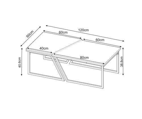 Sohvapöytä Verona P0024623 - Travertiini