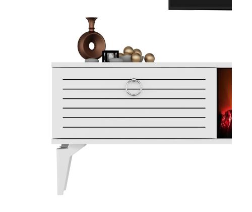 TV-pöytä Arona Takka - Valkoinen