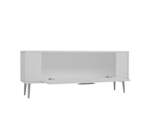 TV-pöytä Retrolp5 - Valkoinen, hopea