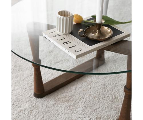 Sohvapöytä Yuvarlak Cam Orta Sehpa S301