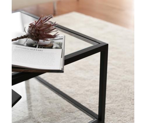 Sohvapöytä Astro sehpa / şeffaf temperli cam S400