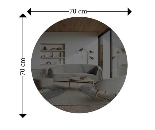 Peili Oneas - Tummanharmaa, hopea