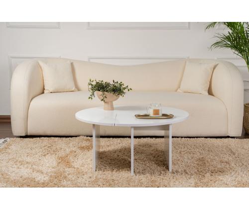 Sohvapöytä Moira - Luonnonvalkoinen