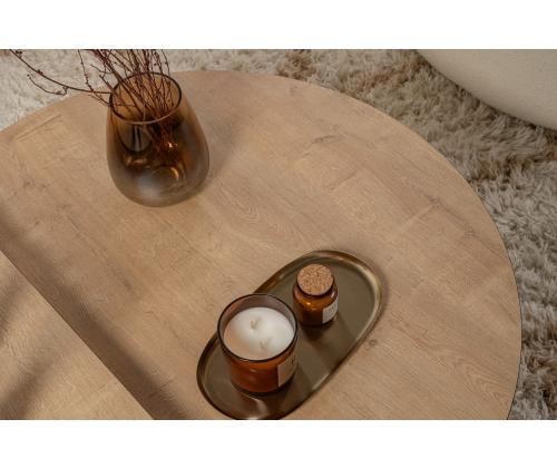 Sohvapöytä Orion - Honey Oak, Musta