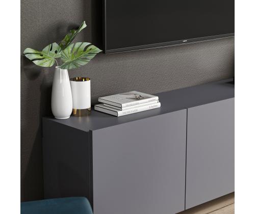 TV laud Valkoinen - Antrasiitti