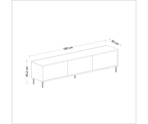 TV-pöytä Imaj - Travertiini, Kultainen