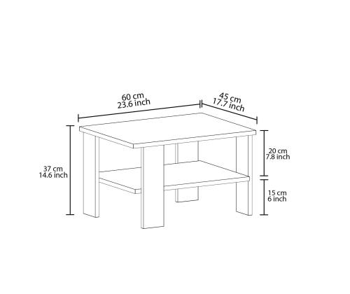 Sohvapöytä Duama - Valkoinen