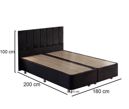 Ela Double - Musta (180 x 200)