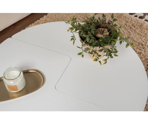 Sohvapöytä Moira - Luonnonvalkoinen