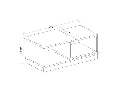 Sohvapöytä Consept - Antrasiitti