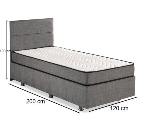 Hopea - harmaa (120 x 200)