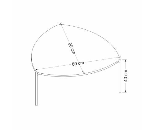 Sohvapöytä Lenny - Antrasiitti